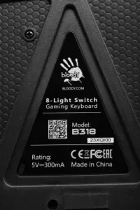  A4Tech Bloody B318 Black USB Multimedia Gamer LED (  )