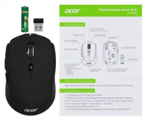  Acer OMR040 [ZL.MCEEE.00A]  Mouse wireless USB (6but) black