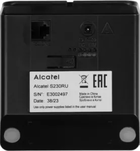  ALCATEL S230 RU BLACK [ATL1422771]