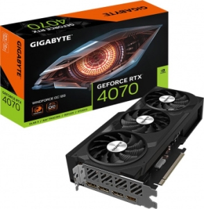  Gigabyte GV-N4070WF3OC-12GD 12288Mb 192 GDDR6X 2490/21000 HDMIx1 DPx3 HDCP Ret