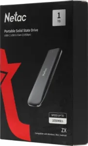   SSD Netac ZX 1Tb USB 3.2 Gen 2 Type-C NT01ZX-001T-32BK