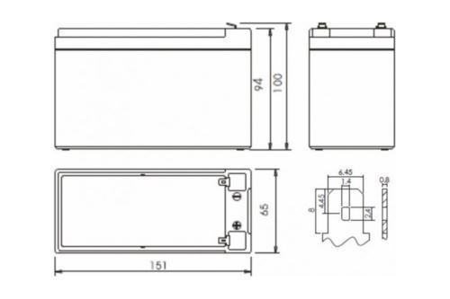  Powerman Battery 12V/7AH CA1270