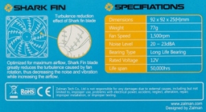  ZALMAN ZM-F2 PLUS (SF) Fan for m/tower (3, 92x92x25mm, 20-23, 1500/)