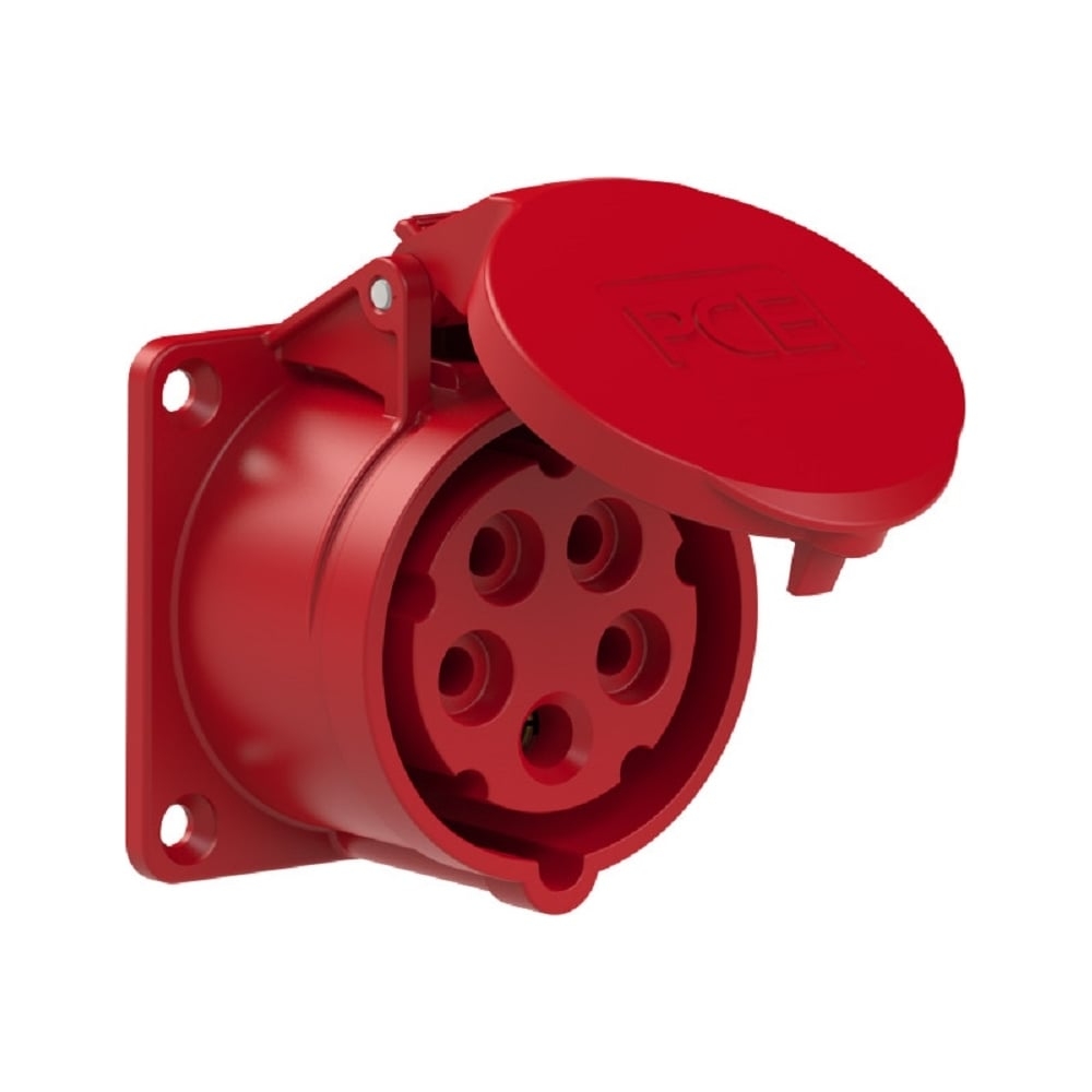 Розетка встраиваемая 16А/400V/3P+N+E/IP44