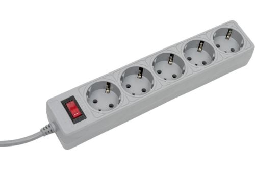   Surge protector Pilot 3G 3xGP euro outlets, 10/2.2, 2xUSB, 5m, black