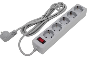   Surge protector Pilot 3G 3xGP euro outlets, 10/2.2, 2xUSB, 5m, black