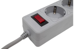   Surge protector Pilot 3G 3xGP euro outlets, 10/2.2, 2xUSB, 5m, black