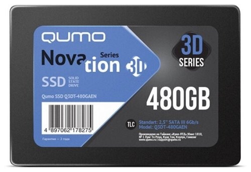  SSD 480GB QUMO Novation TLC 3D (Q3DT-480GAEN) 2,5