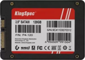 SSD KingSpec 120Gb P4 Series <P4-120>  2.5 (SATA3, up to 500/500MBs, 3D NAND, 25TBW)