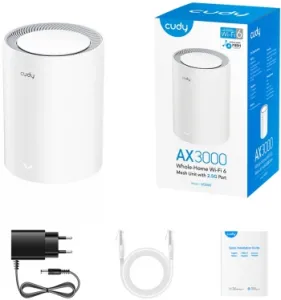  Mesh  Cudy M3000(1-PACK) AX3000 10/100/1000/2500BASE-T, 