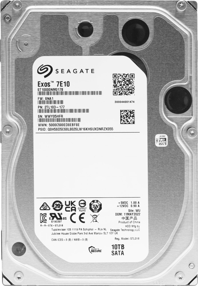   SATA 10TB 7200RPM 6GB/S 256MB ST10000NM017B SEAGATE