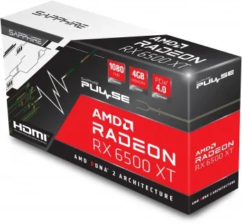  Sapphire PCI-E 4.0 11314-07-20G RX 6500XT Gaming OC Pulse AMD Radeon RX 6500XT 4Gb 64bit 