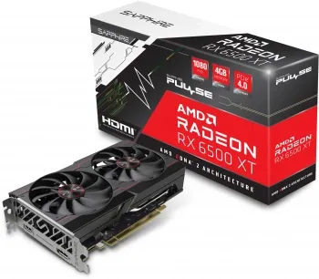  Sapphire PCI-E 4.0 11314-07-20G RX 6500XT Gaming OC Pulse AMD Radeon RX 6500XT 4Gb 64bit 