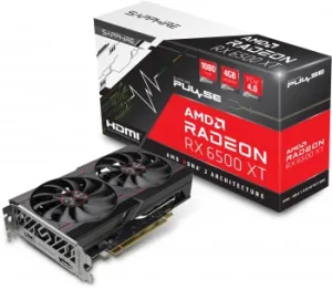  Sapphire PCI-E 4.0 11314-07-20G RX 6500XT Gaming OC Pulse AMD Radeon RX 6500XT 4Gb 64bit 