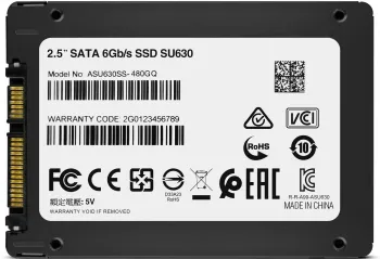  SSD  ADATA 480GB SU630 QLC 2.5 SATAIII 3D NAND / without 2.5 to 3.5 brackets