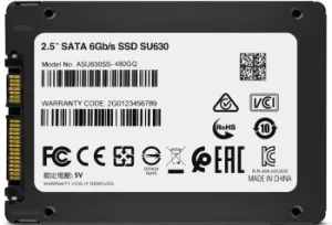  SSD  ADATA 480GB SU630 QLC 2.5 SATAIII 3D NAND / without 2.5 to 3.5 brackets