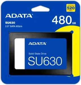 SSD  ADATA 480GB SU630 QLC 2.5 SATAIII 3D NAND / without 2.5 to 3.5 brackets