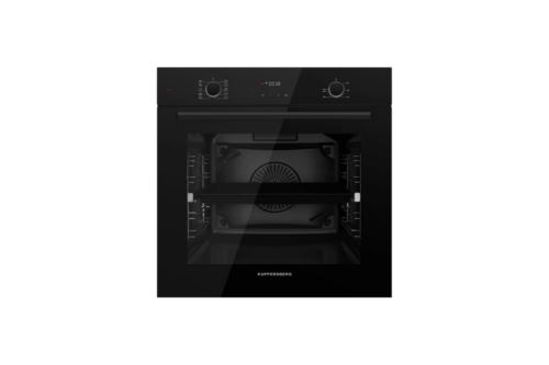 Встраиваемый духовой шкаф KUPPERSBERG HF 609 B, High-Tech, объем 80 л, 10 режимов работы, телескопич