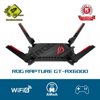 ASUS ROG GT-AX6000  802.11b/g/n/ac, ax,  1148 + 4804/c, 2,4 + 5 , 8 , USB, GBT