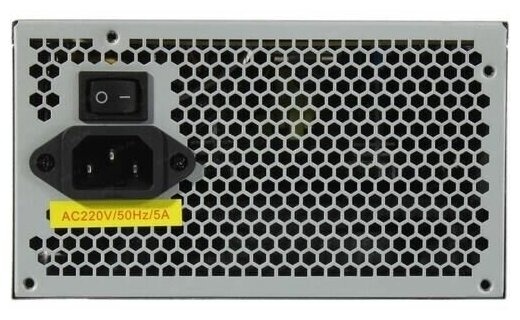   500W ExeGate UN500, ATX, PC, 12cm fan, 24p+4p, 6/8p PCI-E, 3*SATA, 2*IDE, FDD +  