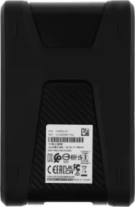    2.5 4TB ADATA HD650 AHD650-4TU31-CBK USB 3.1, LED indicator, Black, Retail