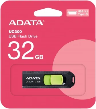   A-Data 32Gb Type-C UC300 ACHO-UC300-32G-RBK/GN USB3.2 /