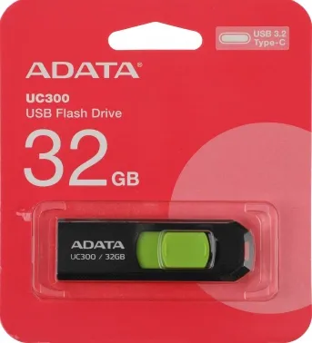   A-Data 32Gb Type-C UC300 ACHO-UC300-32G-RBK/GN USB3.2 /