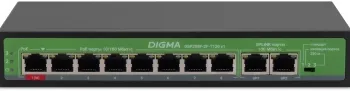  Digma DSP208F-2F-T120 DSP208F-2F-T120 V1 10x100/ 8PoE 8PoE+ 1PoE++ 120W 