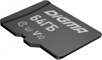   microSDXC 64Gb Class10 Digma CARD10 + adapter