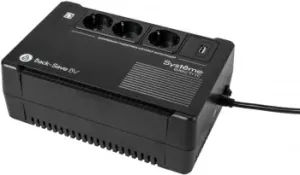  Systeme Electri Back-Save, 800VA/480W, 230V, Line-Interactive, AVR, 3xSchuko, USB charge(type A