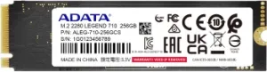  SSD ADATA 256Gb LEGEND 710 PCIe Gen3 x4 M.2 2280