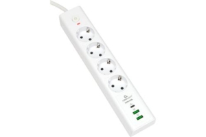   Cablexpert Exnovo EXN-4-CU2-W-2, 4, 16, 1xType-C PD, 30, 2USB, 2, . 4+,