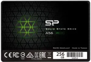 SSD  2.5 Silicon Power 256GB A56 <SP256GBSS3A56B25> (SATA3, up to 560/530MBs, 3D TLC, Phi