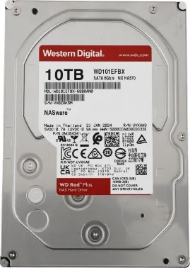   SATA 10TB 6GB/S 256MB RED WD101EFBX WDC
