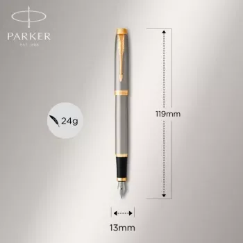   Parker IM Core F321 (1931649) Brushed Metal GT F    ..