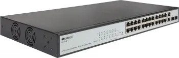  Smart Managed Switch 24x100Base-TX PoE, 2xCombo 1000Base-T/SFP, PoE Budget 280W, 19 w/br