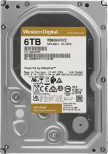   WD SATA-III 6TB WD6004FRYZ Desktop Gold 512E (7200rpm) 256Mb 3.5