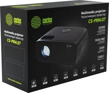  Cactus CS-PRM.07B.Full HD LCD 3200Lm LS 320Lm ANSI (1920x1080) 1500:1  :30000