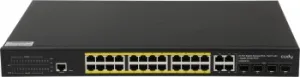  CUDY GS2028PS4-400W 24-Port Layer 2 Managed Gigabit PoE+ Switch with 4 Gigabit Combo Port