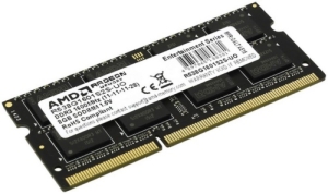  AMD 8GB DDR3 1600 Radeon SO-DIMM R5 Entertainment Series Black R538G1601S2S-U Non-ECC, CL11,