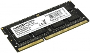  AMD 8GB DDR3 1600 Radeon SO-DIMM R5 Entertainment Series Black R538G1601S2S-U Non-ECC, CL11,