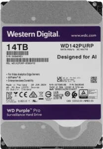   Western Digital Purple Pro 14TB (WD142PURP) {Serial ATA III, 7200- rpm, 512Mb, 3.5, Al