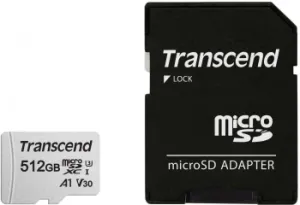   512GB microSD w/ adapter UHS-I U3 A1