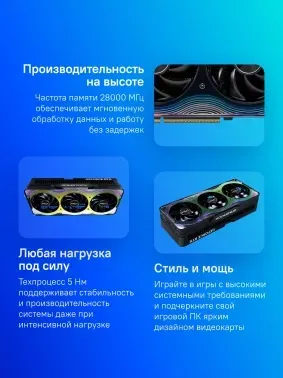  Palit NVIDIA GeForce RTX 5070 Ti GameRock 16Gb PCI-E 256bit GDDR7 2295/30000 HDMIx1 DPx3 