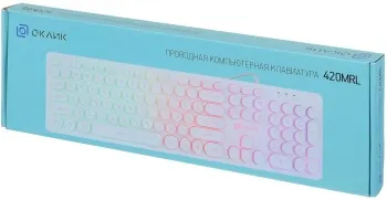  Oklick 420MRL white USB slim Multimedia LED [1091227]
