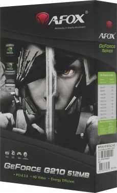  AFOX  AF210-512D3L3-V2 PCIE16 G210 512MB GDDR3 64bit VGA DVI HDMI RTL
