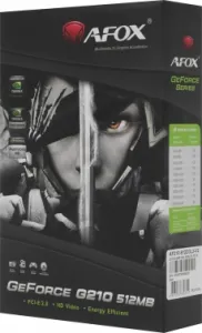  AFOX  AF210-512D3L3-V2 PCIE16 G210 512MB GDDR3 64bit VGA DVI HDMI RTL