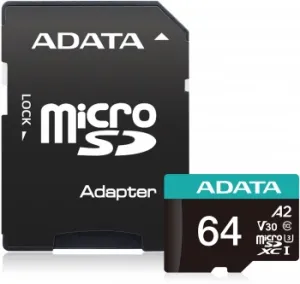   MICROSDXC UHS-I U3 V30S A2 100/75 MB/s 64GB RETAIL W/1 ADAPTER