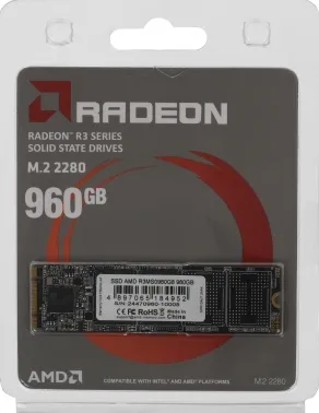 SSD AMD SATA 960GB R3MS0960G8 Radeon mSATA