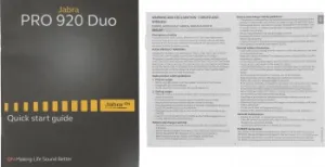  Jabra PRO 920 Duo, EMEA  DECT